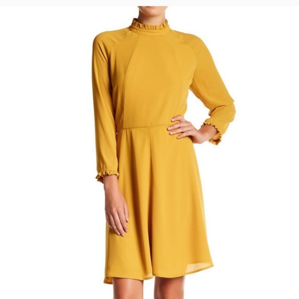 Chelsea28Mock Neck Ruffle A-Line Dress

 (0)
